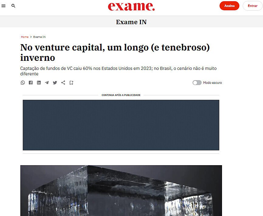 No venture capital, um longo (e tenebroso) inverno
